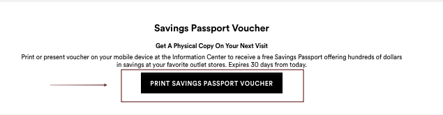 Descontos para o Outlet de Tampa