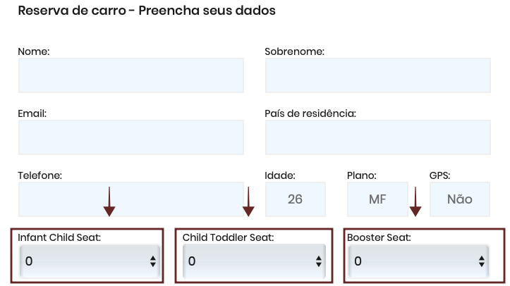 Aluguel de Cadeirinha na Alamo