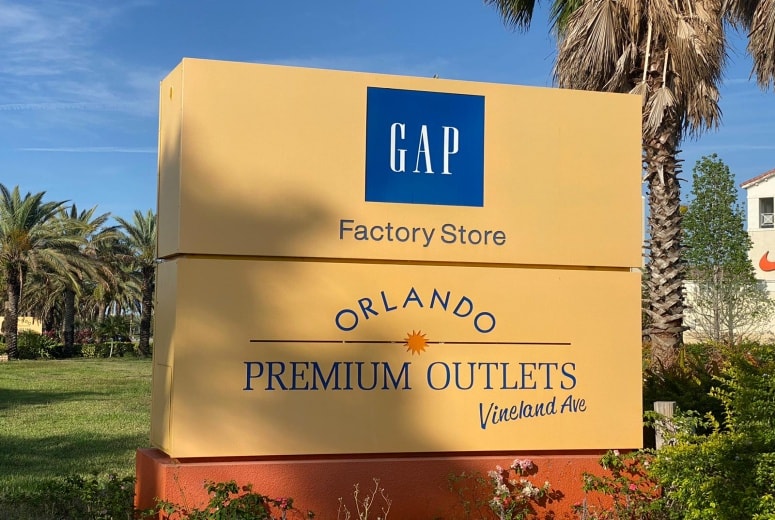 Como é a loja da GAP outlet em Orlando