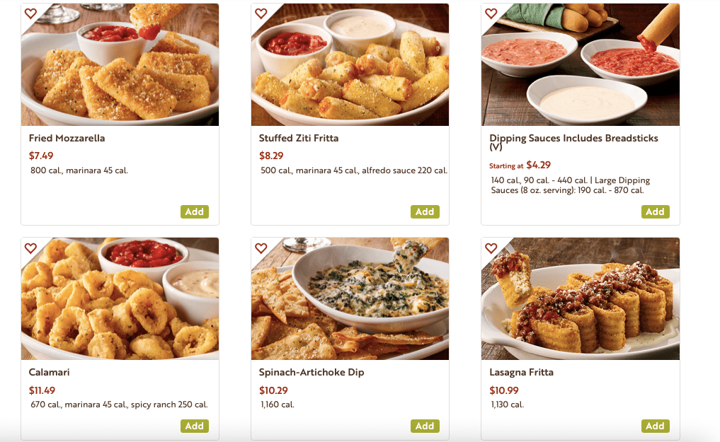 Apretivos Olive Garden