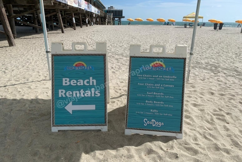 Preço aluguel de cadeiras em Cocoa Beach