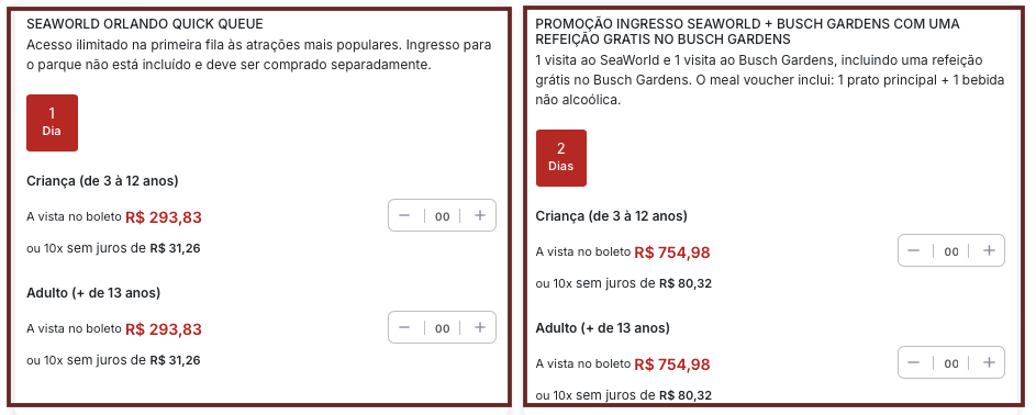 Ingressos SeaWorld Orlando