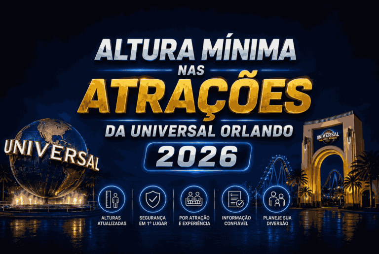Altura Mínima nas Atrações da Universal Orlando 2026