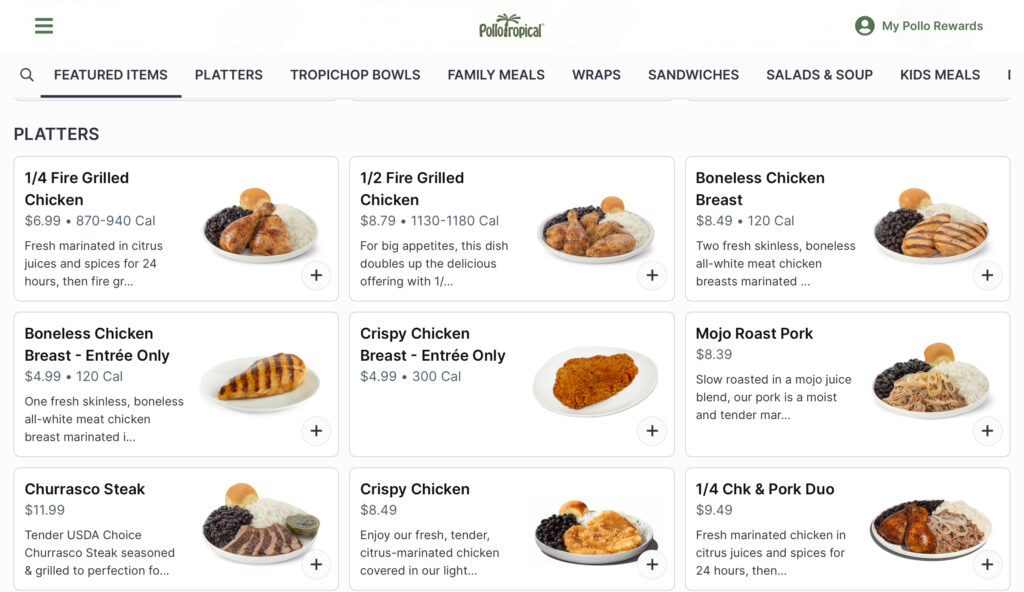 Quanto Custa comer no Pollo Tropical