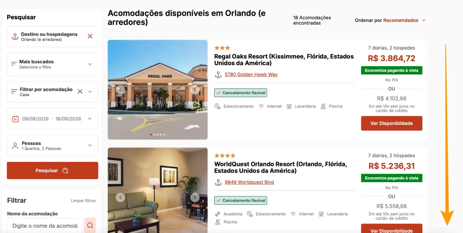 Aluguel de casa em orlando 2