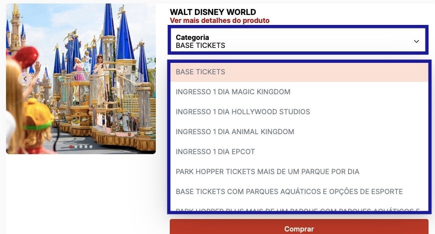 Ingressos Disney em Orlando