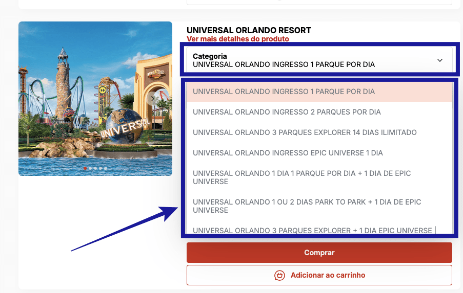 Ingressos Universal Orlando