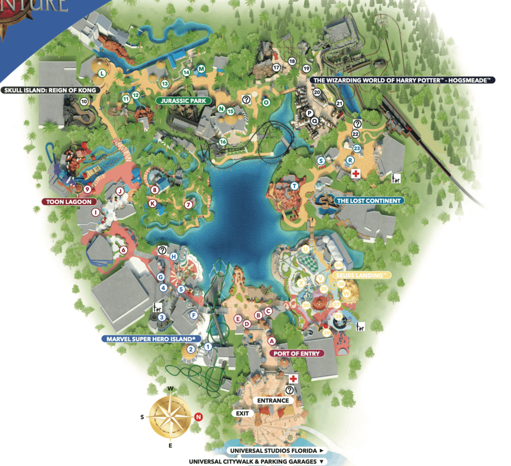 Roteiro Islands Of Adventure