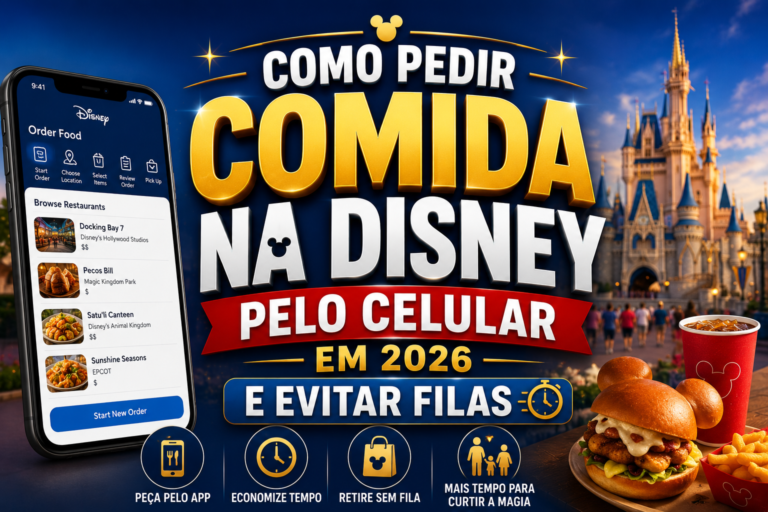 Como Pedir Comida na Disney Pelo Celular