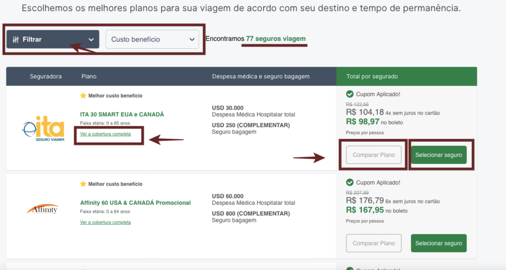 Melhor Seguro Viagem para os Estados Unidos