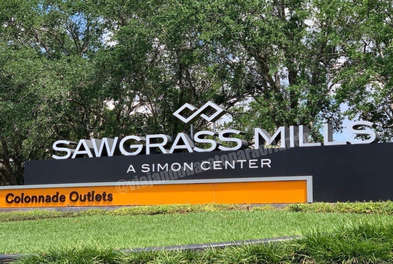 Fotografia aérea Sawgrass Mills Outlet Mall Sunrise Florida EUA