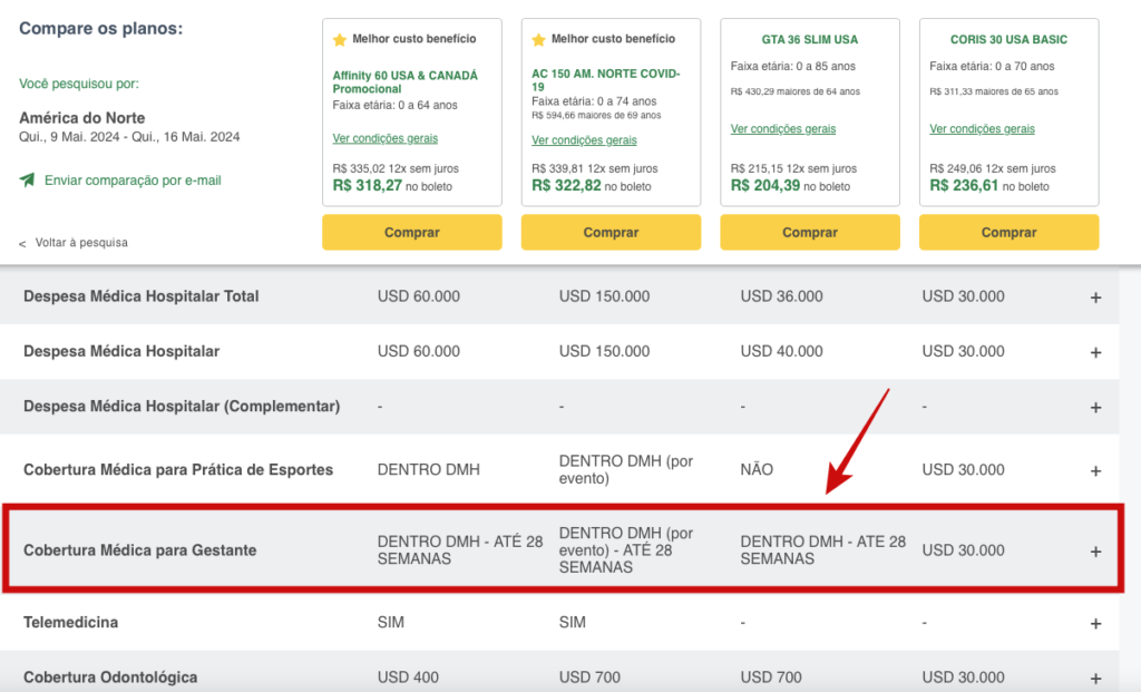 Seguro Viagem para Gestante