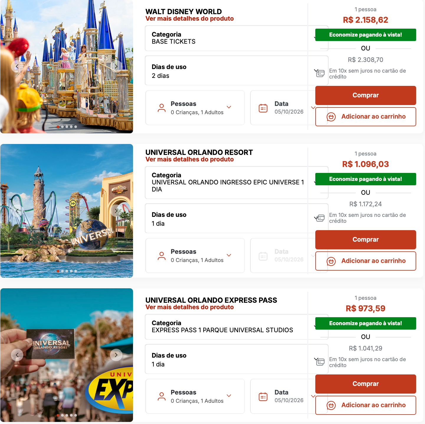 Ingressos Disney em Orlando
