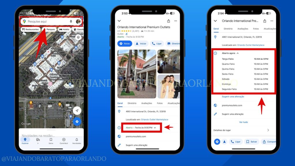 Horário de Funcionamento dos Shoppings e Outlets em Orlando
