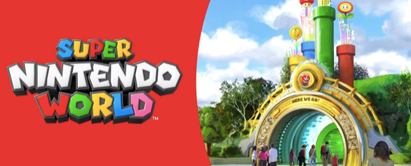 área do Mario no novo parque da Universal