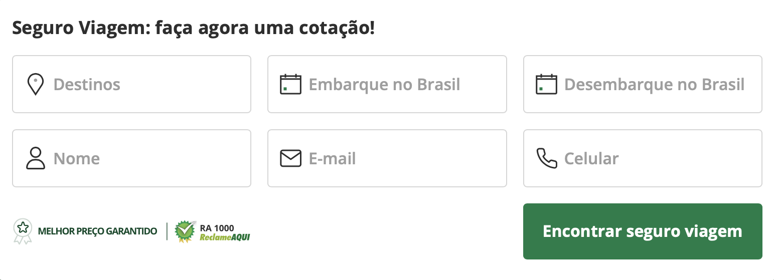 Seguro Viagem Internacional 2026 com desconto: comparador SegurosPromo