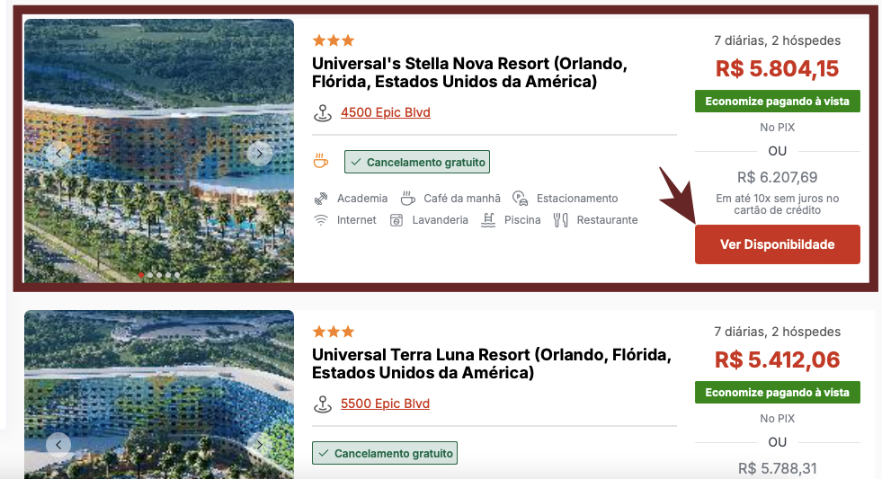 HOTÉIS EM ORLANDO COM O MELHOR PREÇO
