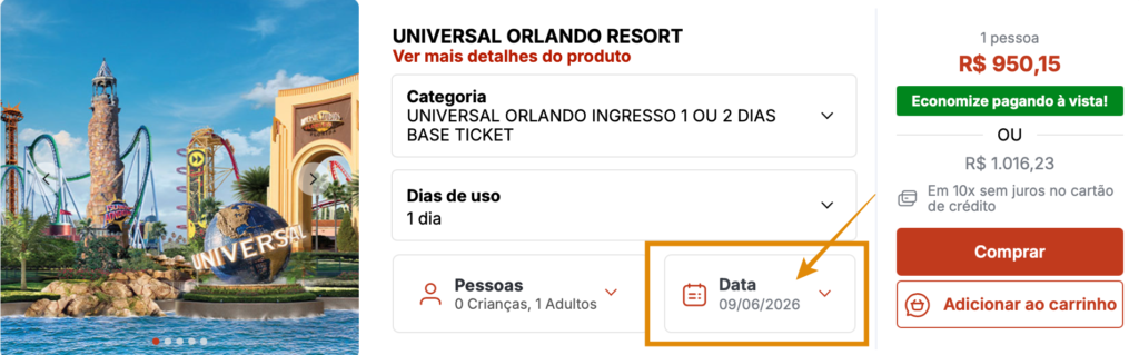 Ingressos Epic Universe