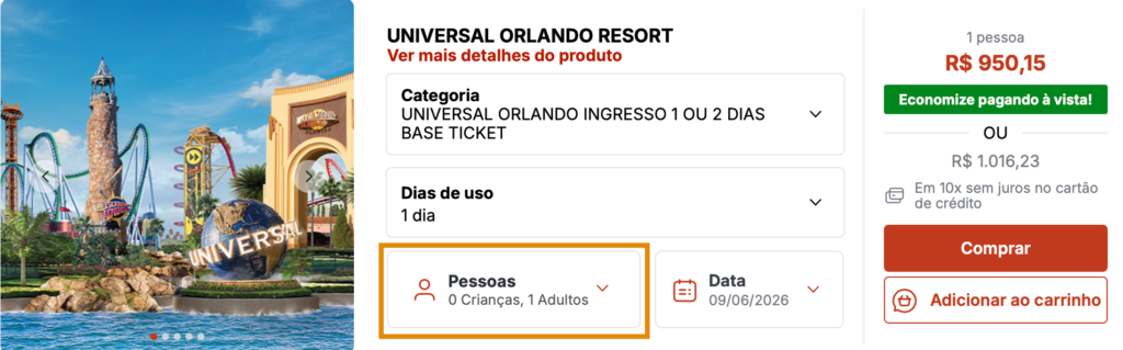 Ingressos Epic Universe