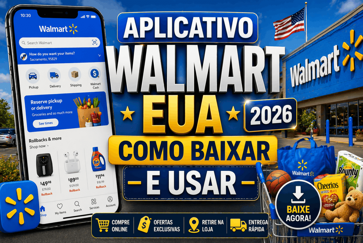Aplicativo Walmart EUA 2026: Como Baixar e Usar