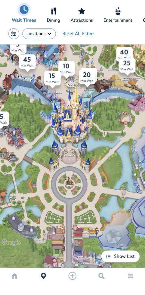 aplicativo da Disney - My Disney Experience 