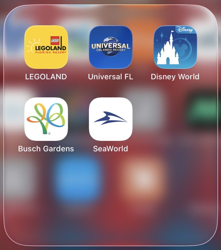 aplicativos parques de Orlando
