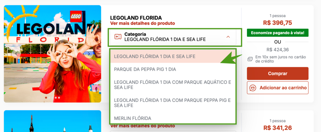 Ingressos Legoland 