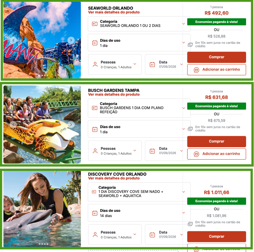 Ingressos Busch Gardens