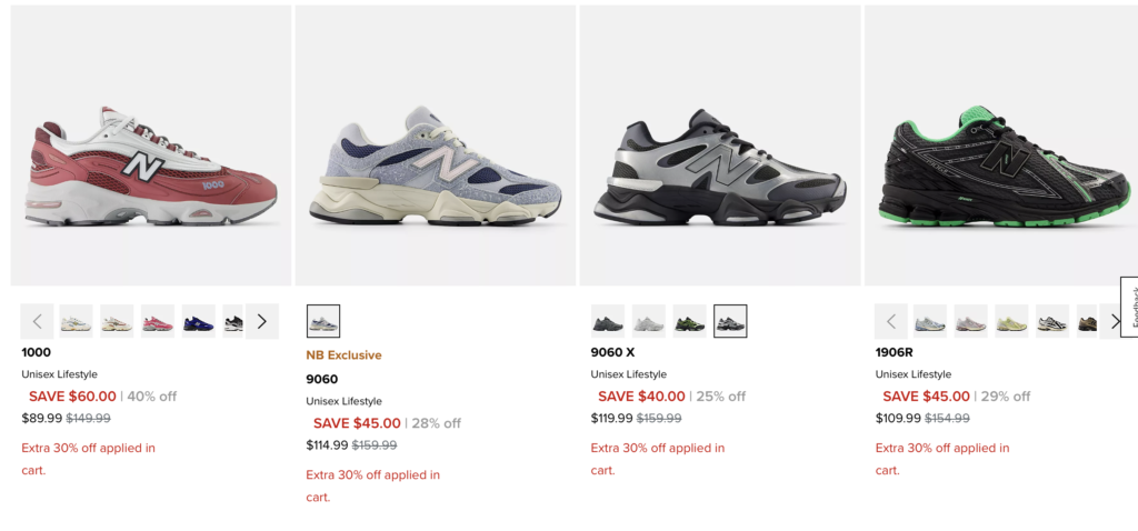 site para comprar new balance mais barato