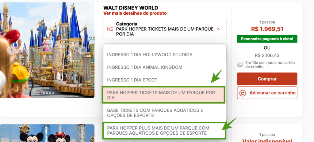 Park Hopper Disney