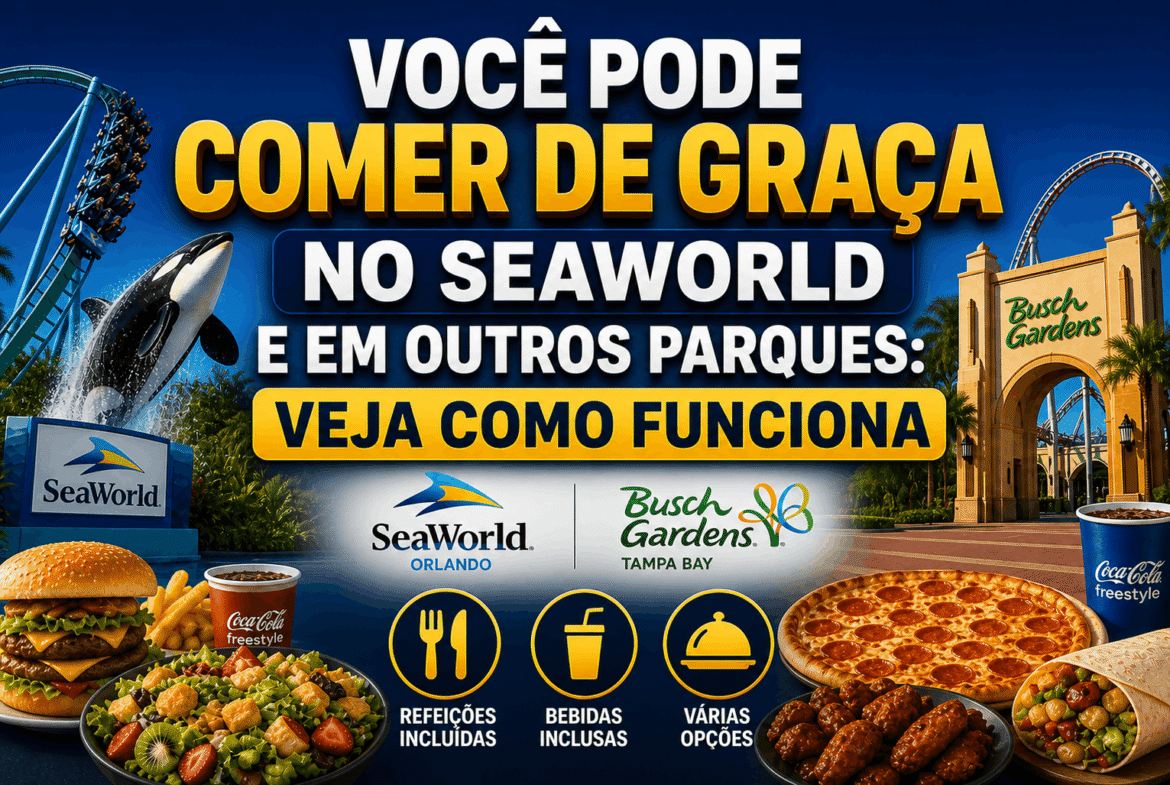 Você Pode Comer de Graça no SeaWorld e em Outros Parques
