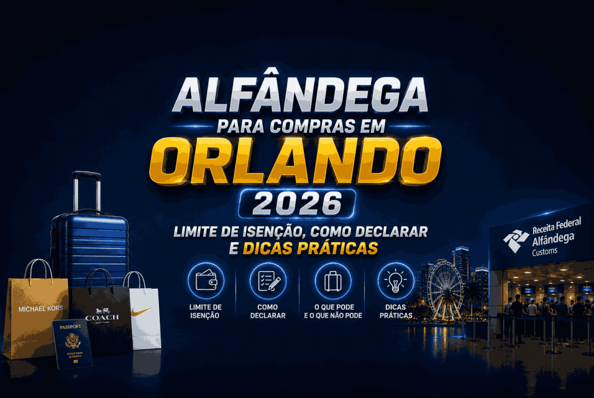 como trazer compras de Orlando para o Brasil