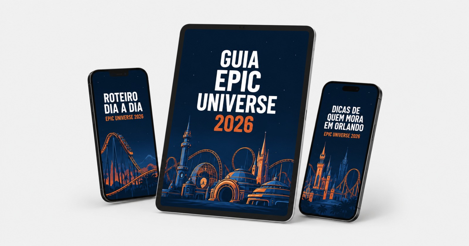 eBooks Guia Epic Universe 2026 com roteiro dia a dia e dicas de quem mora em Orlando
