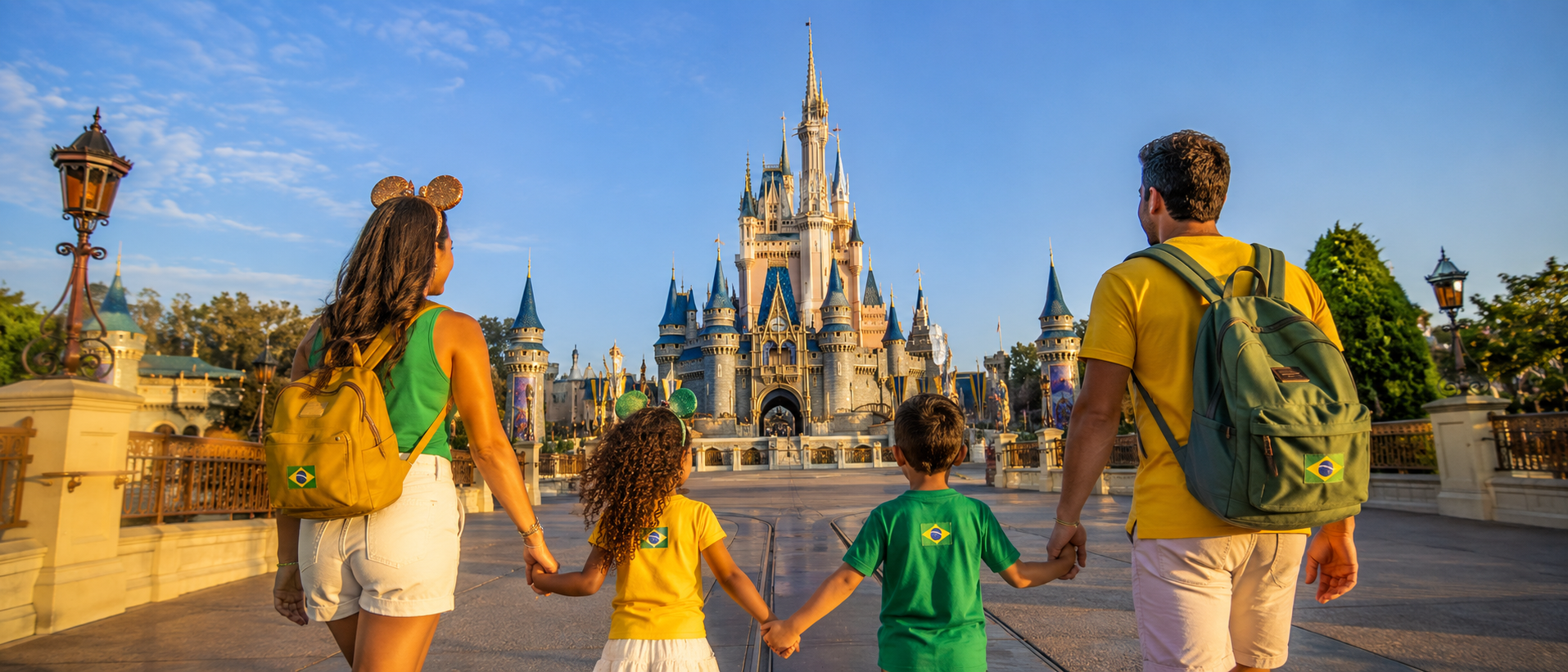 Onde comprar ingressos da Disney em Orlando com melhor preço em 2026: Magic Kingdom ao fundo