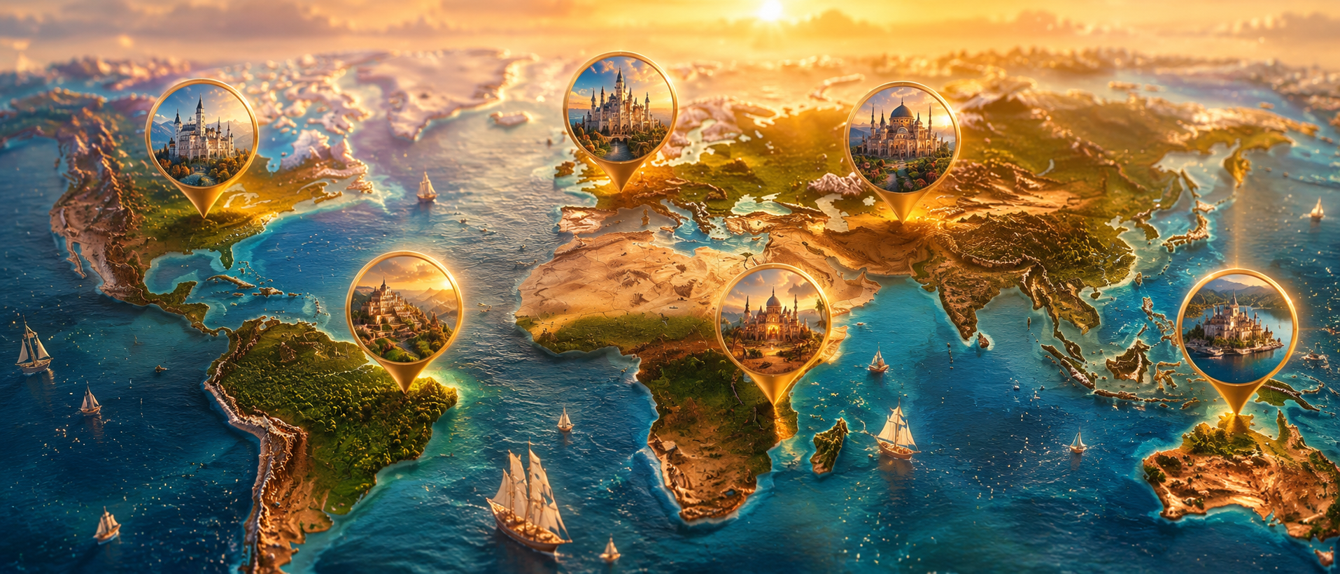 Onde tem Disney no mundo: mapa dos 12 parques em 6 destinos