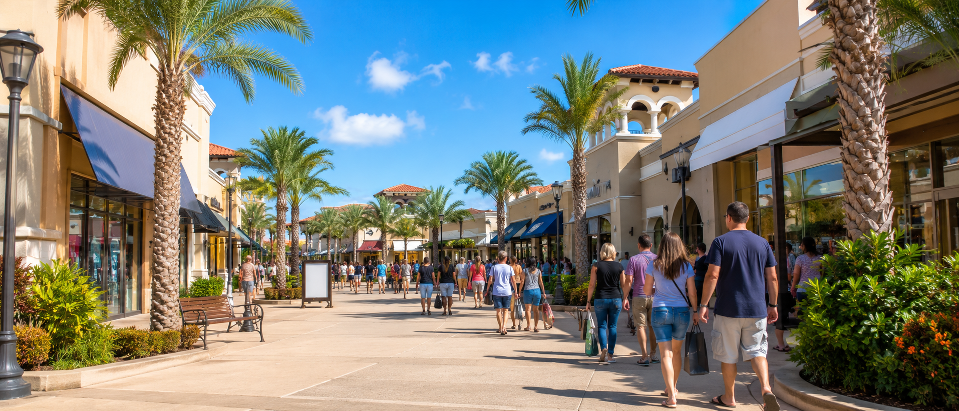 Orlando Outlet Marketplace na International Drive com 40 lojas
