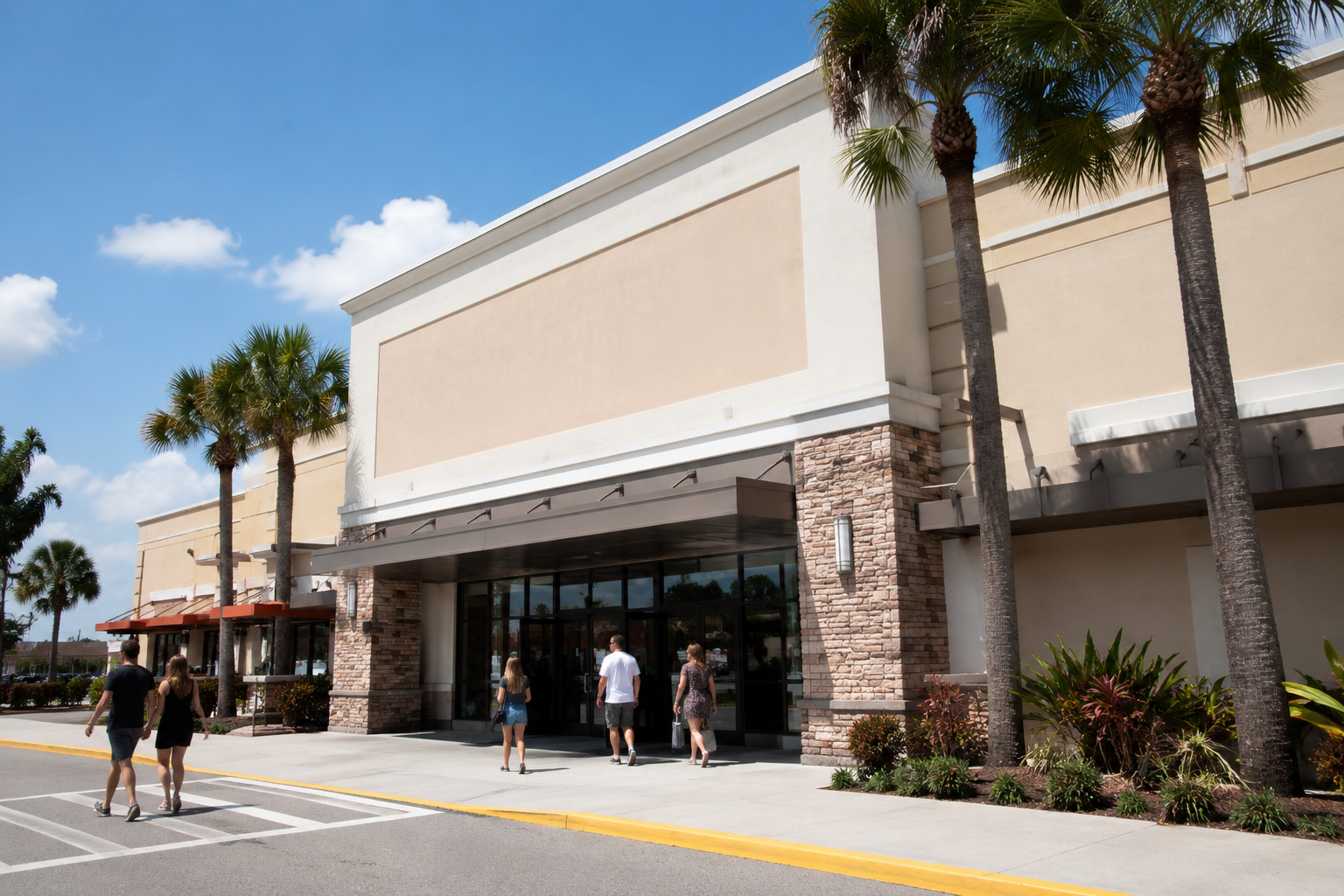 Fachada da Marshalls com HomeGoods no Winter Garden Village em Orlando