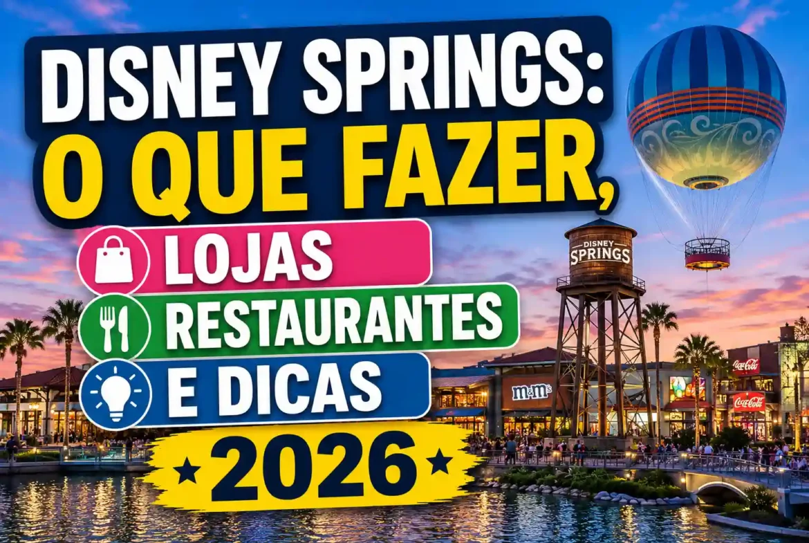Disney Springs: O Que Fazer, Lojas, Restaurantes e Dicas 2026 Disney Springs: O Que Fazer