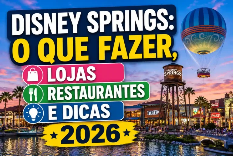 Disney Springs: O Que Fazer, Lojas, Restaurantes e Dicas 2026 Disney Springs: O Que Fazer