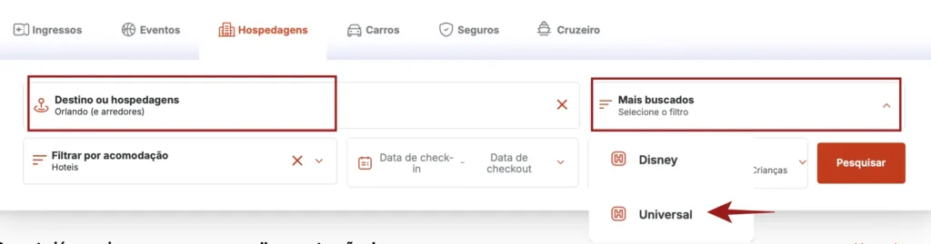 como reservar hotéis da universal em orlando