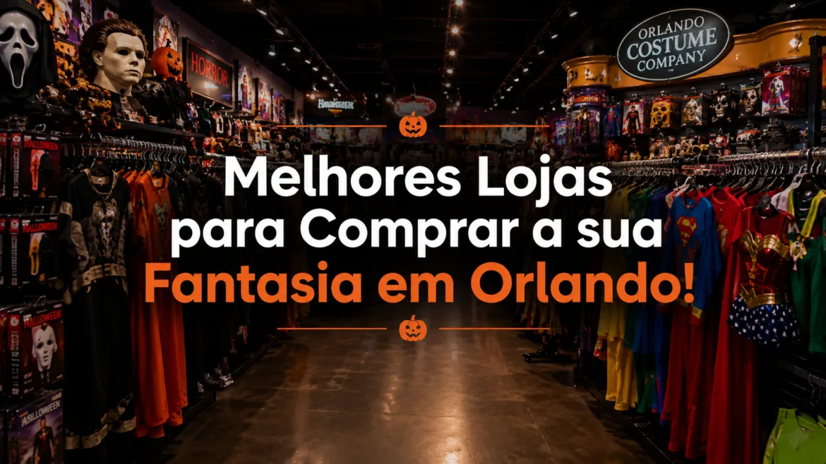 Onde Comprar Fantasias em Orlando: Melhores Lojas Onde comprar fantasias em Orlando: loja de fantasias com prateleiras cheias de trajes e acessórios