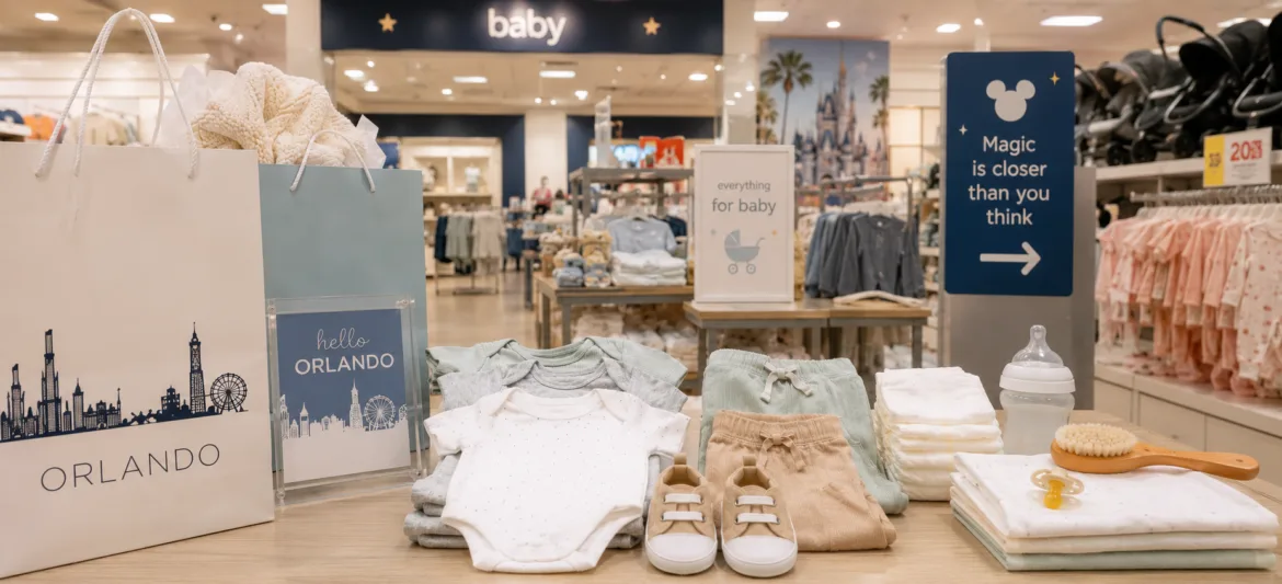 Enxoval de Bebê em Orlando: as 15 Melhores Lojas para Comprar Barato Seção de bebê de uma loja de departamento em Orlando